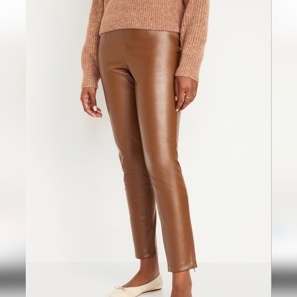 2 • Old Navy • Extra High-Waisted Faux Leather Pants - Picture 1 of 4